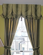 Striped Valance and Drapes